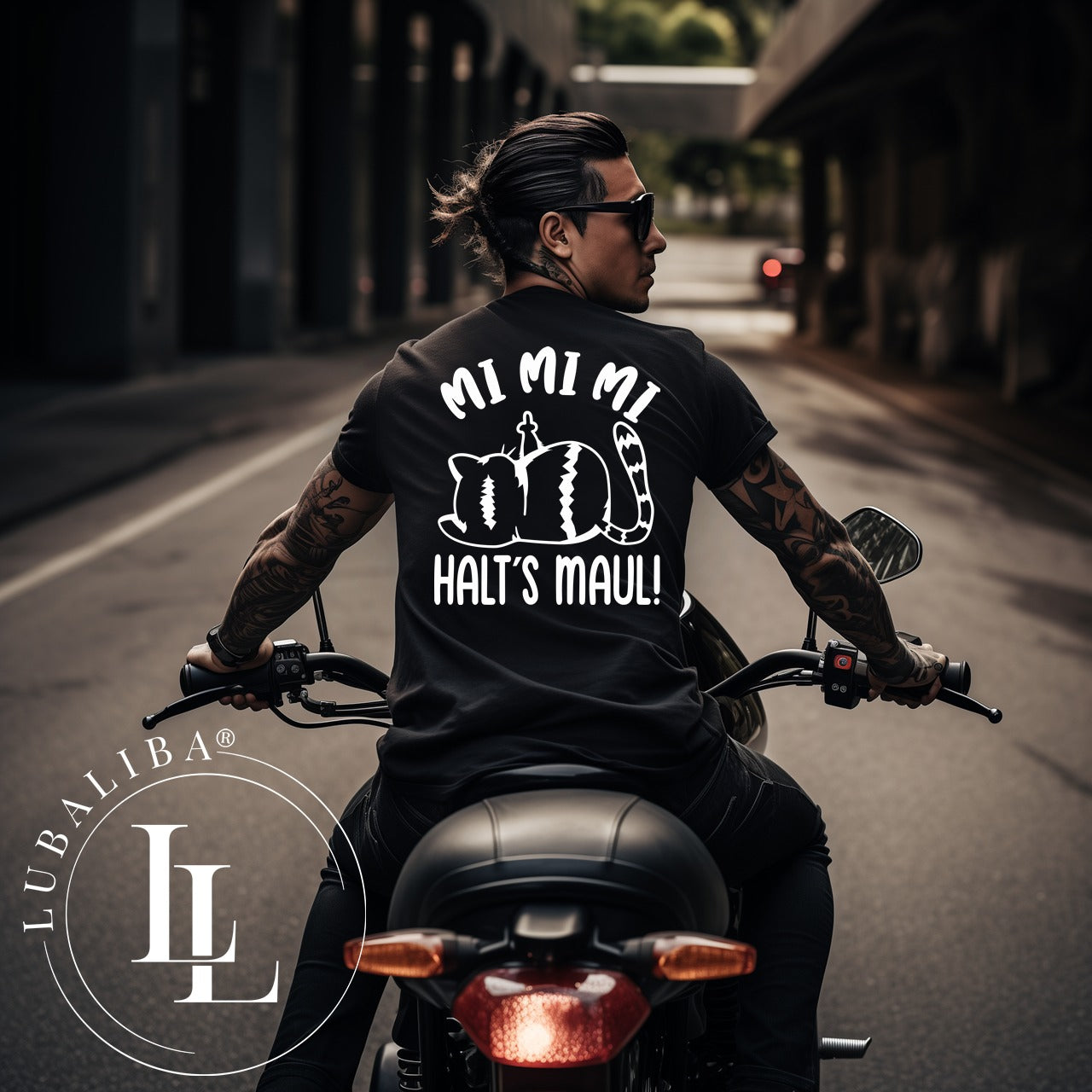 Unisex T-Shirt Schwarz " Mi Mi Mi ... " Art.: HMH